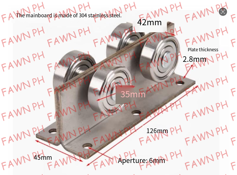 Pulley, multi-functional mobile pulley, sliding door, suspended rail ...