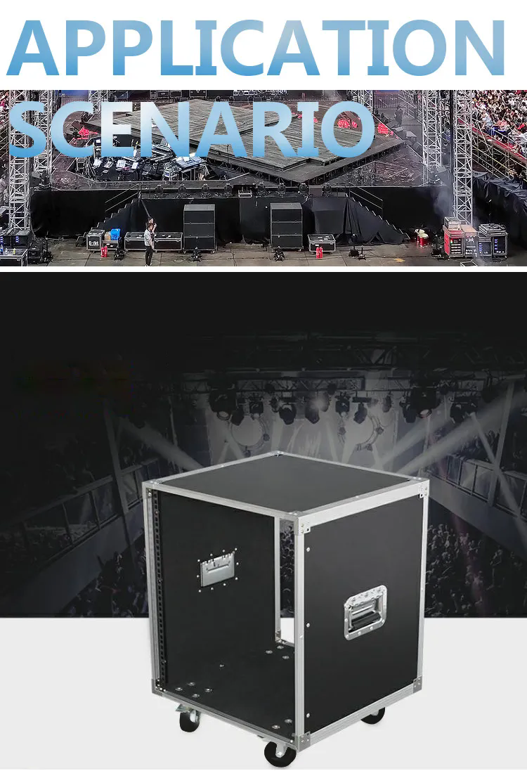 Factory Direct 12U Flight Case Power Amplifier Rack Empty Cabinet ...