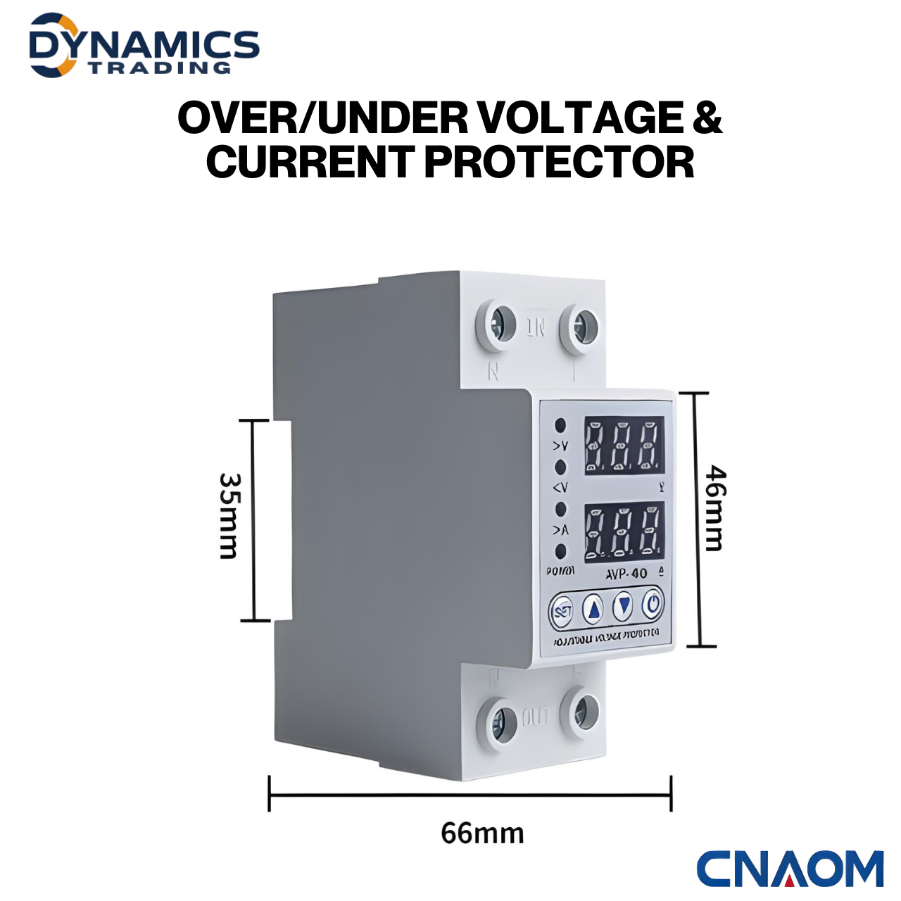 TAXNELE Digital Voltage & Current Protector – Over Under Voltage ...