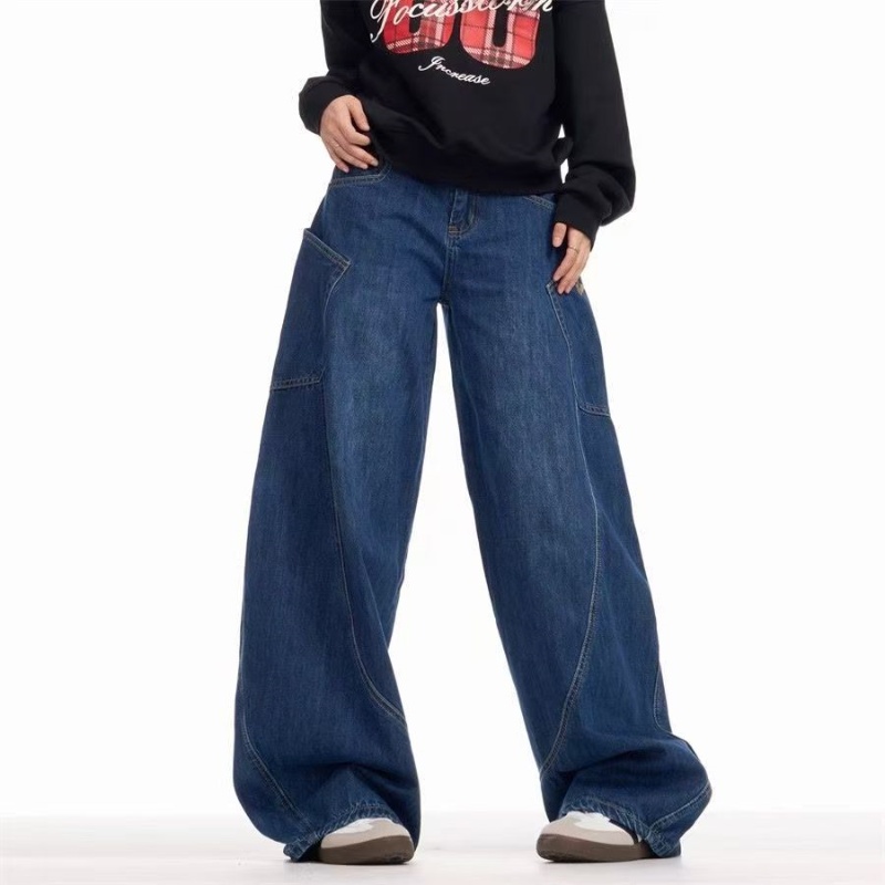 Proman Jeans Pants For Men Fashion Korean Style Men's Casual Loose ...