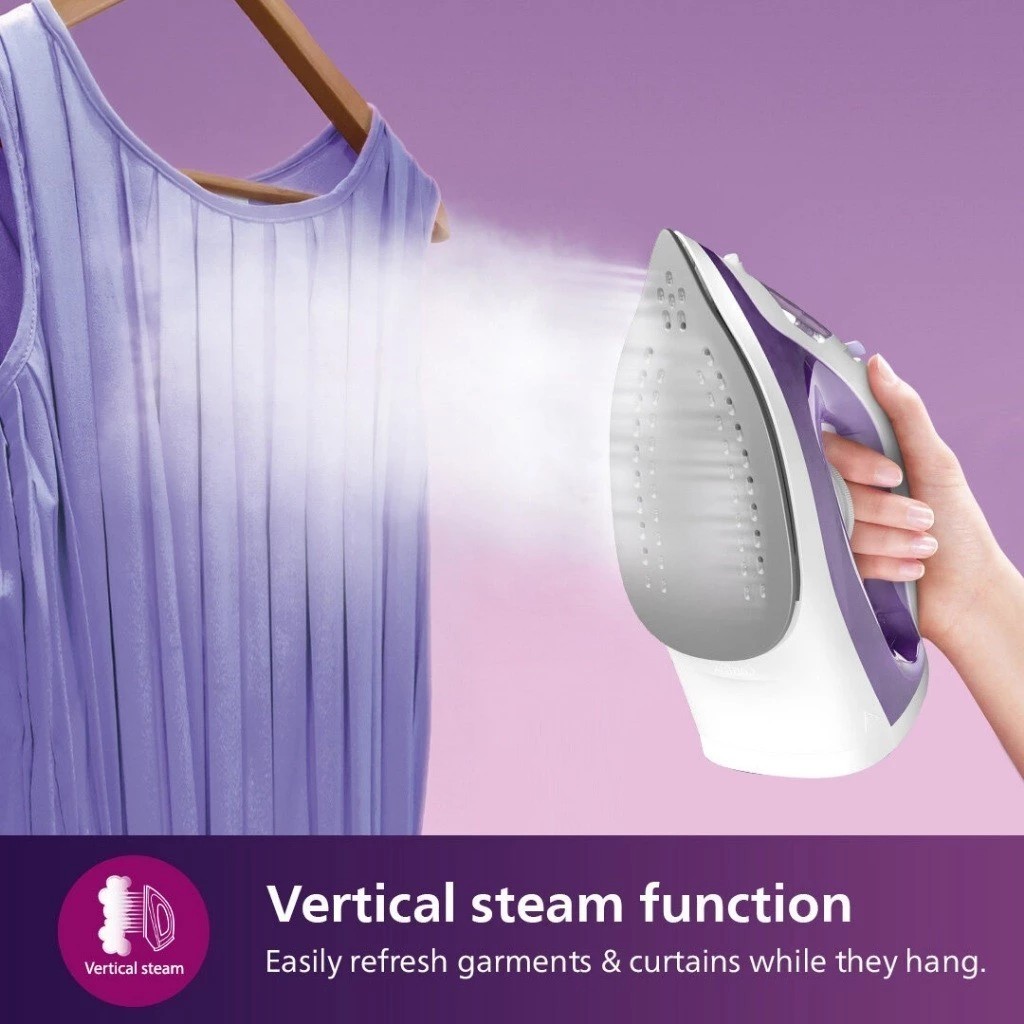 PHILIP Steam Iron DST1040/30 2000W Non Stick Soleplate Calc Clean 250ml ...
