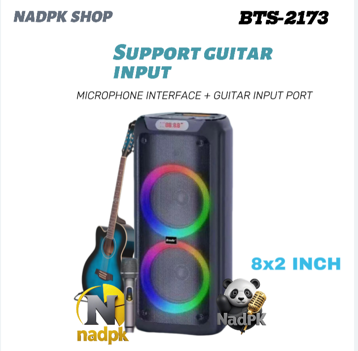 Brodu BTS-2173 Outdoor Boombox Portability Wireless Speakers With Magic ...