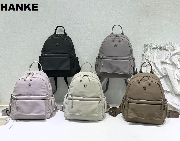 HANKE Women's Backpack Cotton Nylon with Snap Button Pocket Small ...