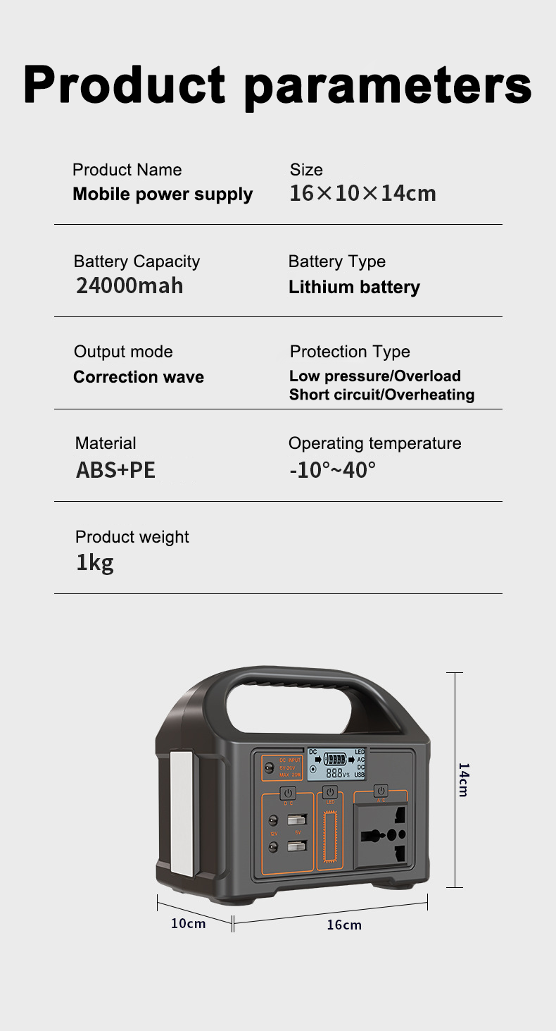 Portable Power Station with solar panel 220V 150W Output solar ...