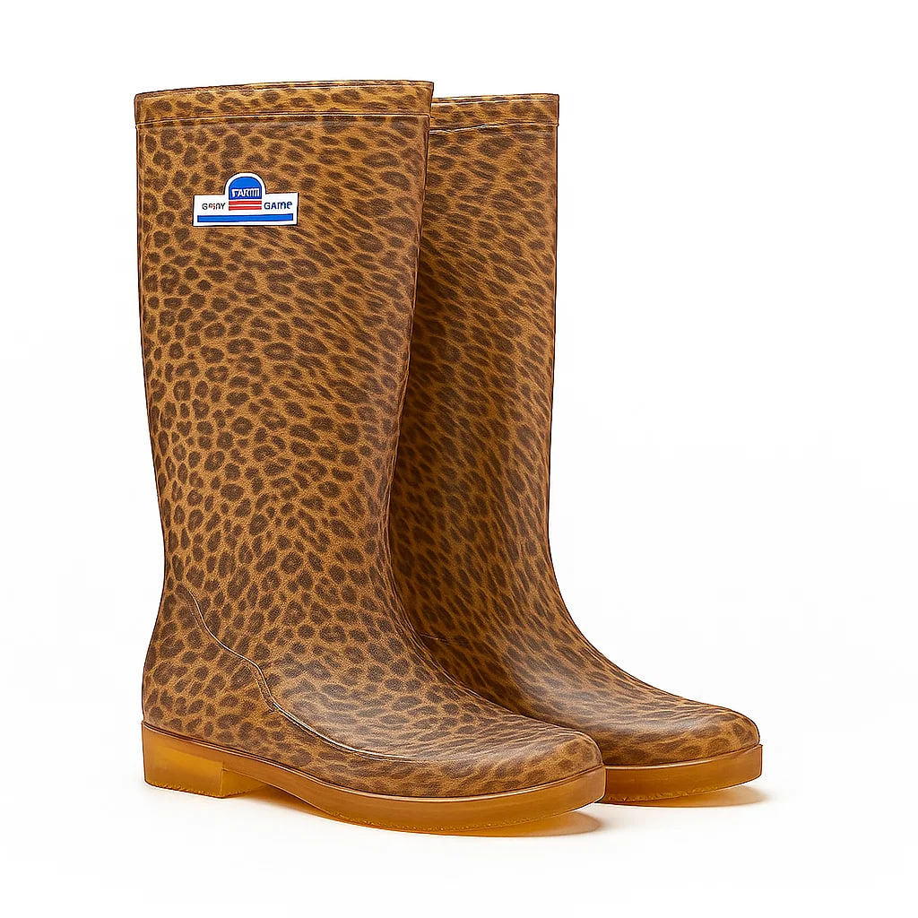 Pink Leopard Print Women's Boots