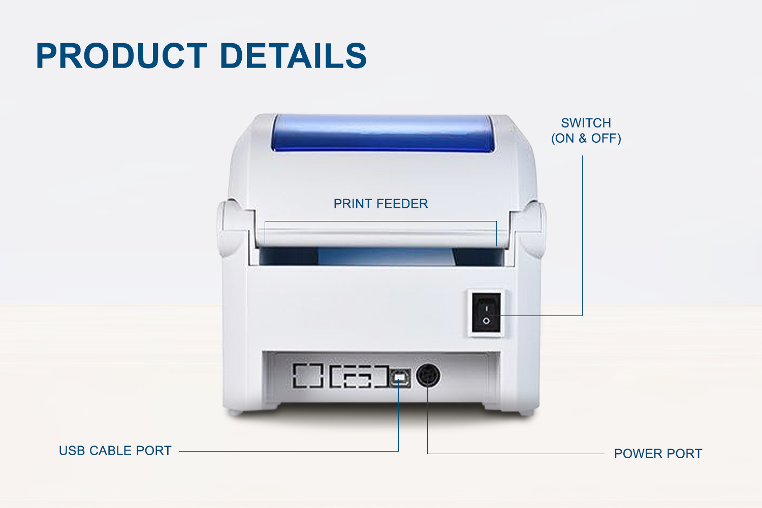 GP1324D Thermal Waybill Printer A6 GPRINTER Label Printer Waybill ...
