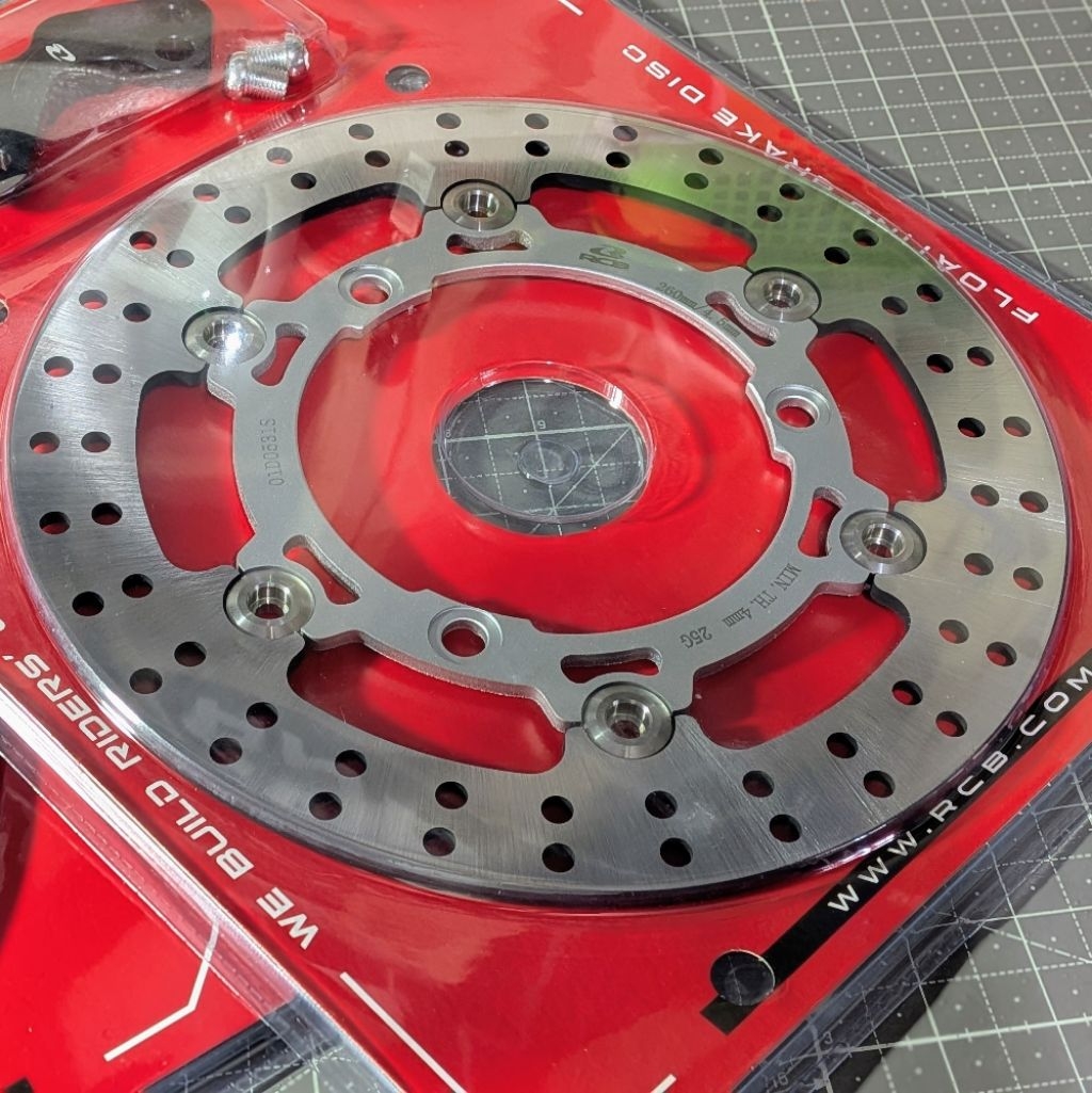 RCB E2+ Floating Disc Brake 260mm with Bracket FR (Aerox/Nmax V1 V2 V3 ...