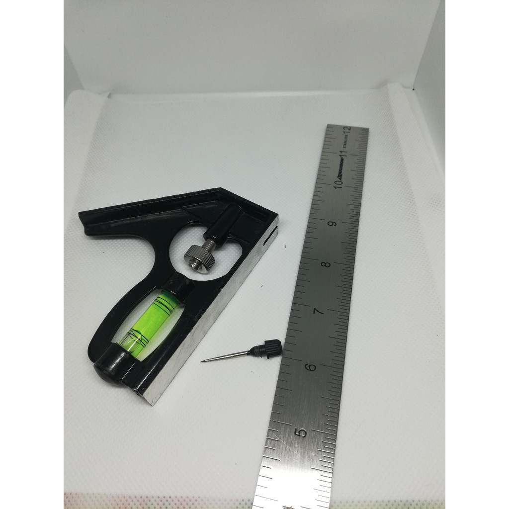300mm Stainless Steel Adjustable Combination Try Square Ruler Set ...