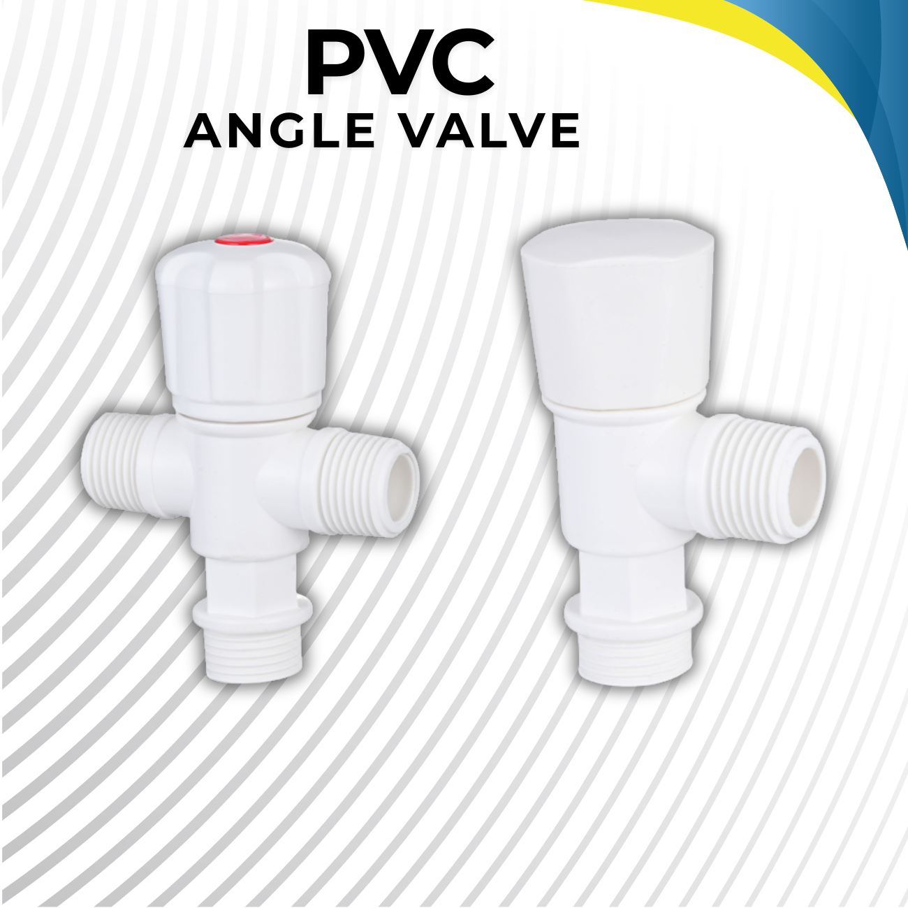 PVC Plastic Angle Valve One-way/Two-way 1/2