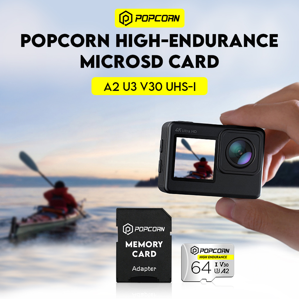 Popcorn Universal Micro SD Card 128GB A2 V30 4k 100MBS Driving Recorder ...