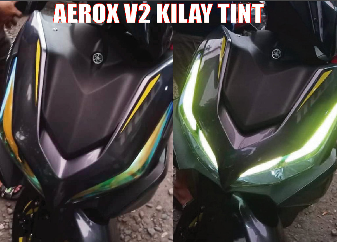 YAMAHA AEROX V2 155 KILAY TINT (PAIR) W/ FREE KALMOT STICKER | Shopee ...