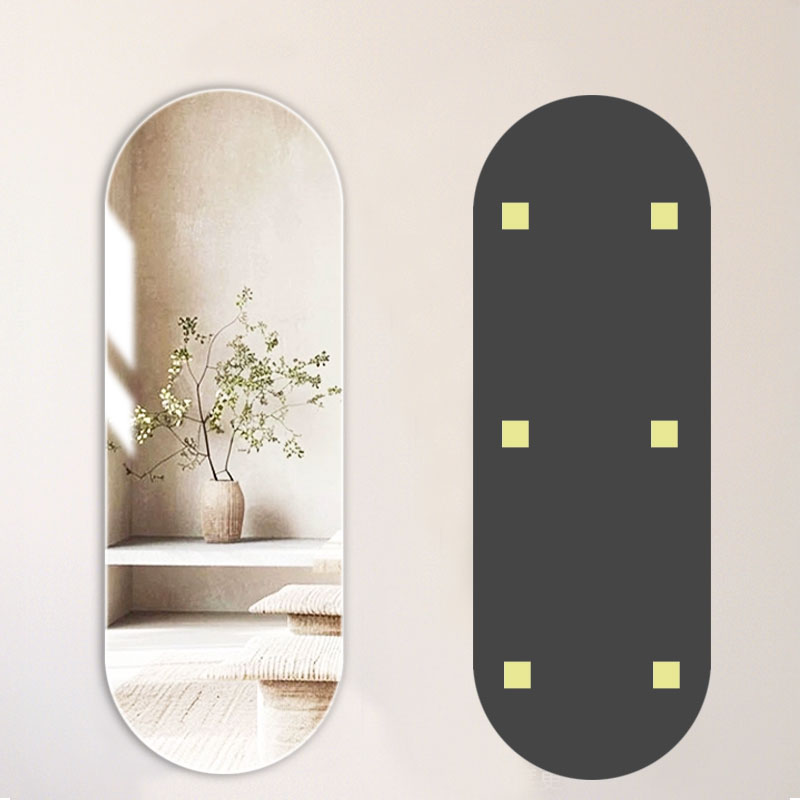 Arched mirror sticker wall acrylic mirror wall sticker self-adhesive ...