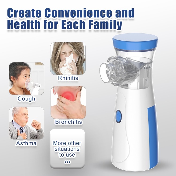 Portable mesh nebulizer silent handheld mini inhaler ultrasonic ...