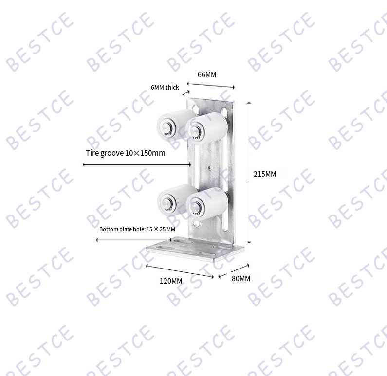 Sliding Gate Roller Guide Stainless Frame with Durable Rollers Gate ...