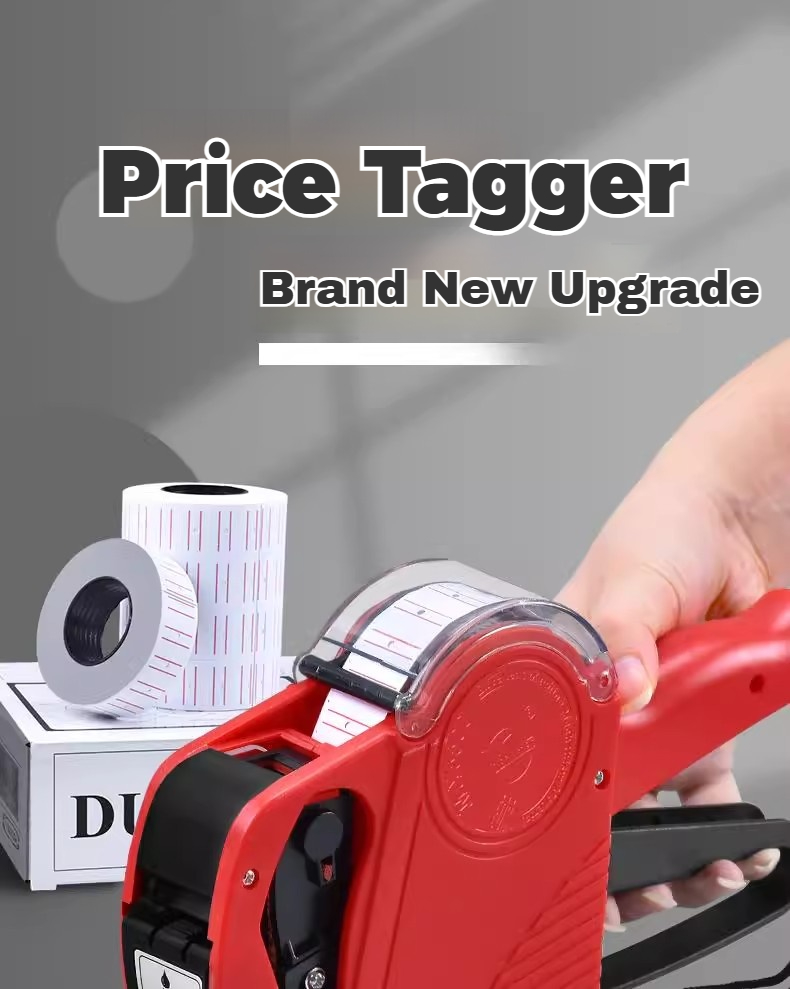 Price Tag Gun with dust cover and Refillable Ink Roller price tag ...