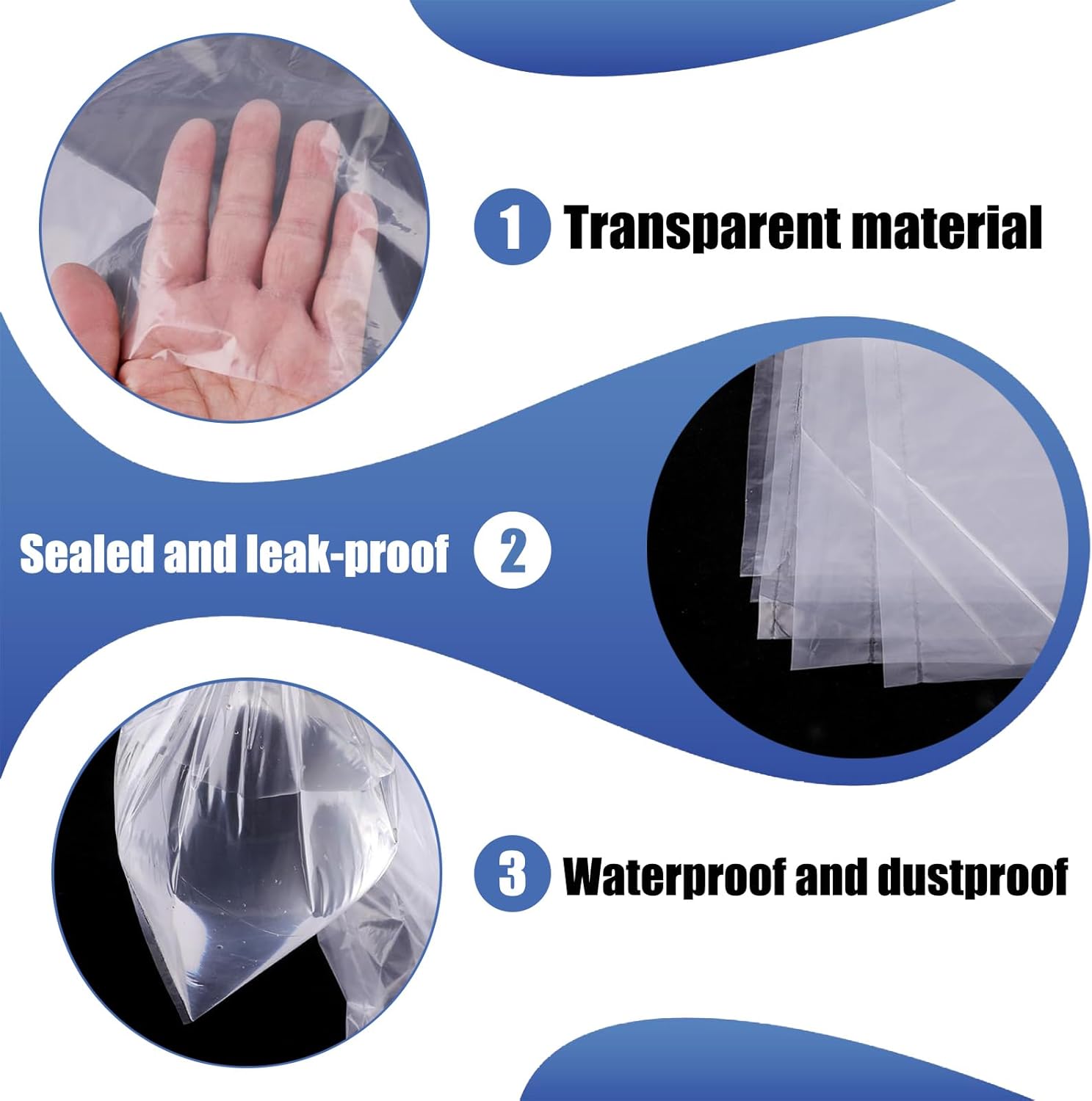 10Pcs PE Plastic bag big size Thickened Storage Bag Ukay Plastic Bag ...