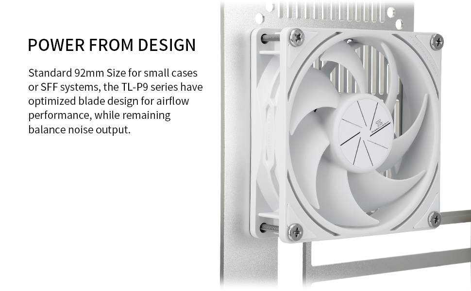 Thermalright TL-P9 Series CPU Fan PC Case Fan 4PIN PWM 92mm Computer ...
