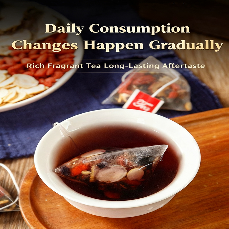 5-in-1 convenient packaging of ginseng tea Wolfberry Mulberry tea ...