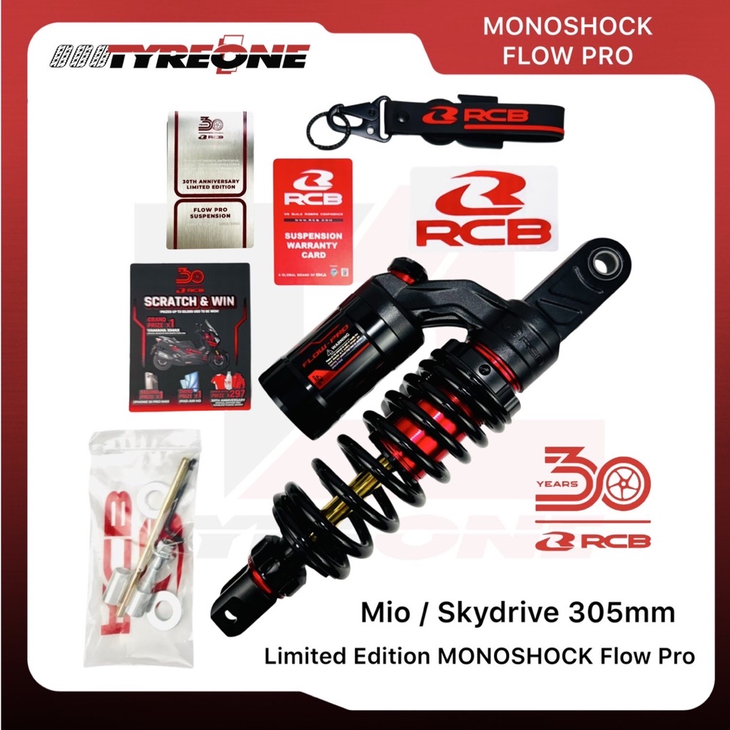 Racing Boy RCB 30th Limited Edition Monoshock Flow Pro Mio / Skydrive ...