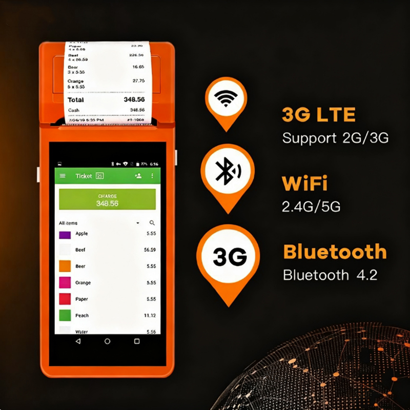Expose POS Terminal Thermal Handheld Bluetooth Printer Android 11.0 PDA ...