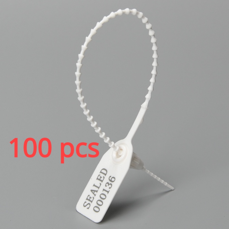 （COD）100 safety labels, plastic anti prying seals, serial number ...