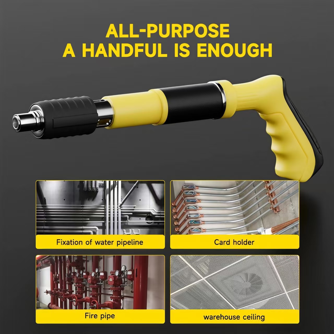 Cozzy Manual Nail Gun Punch Shooter Original Concrete Rivet Tools Steel ...