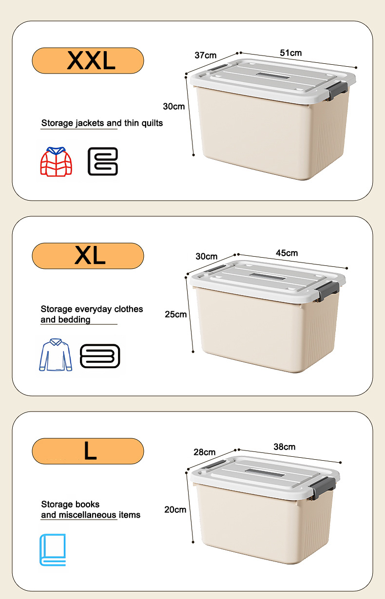 Norma Multi-functional Storage Box Organizer Plastic Stackable Toy ...