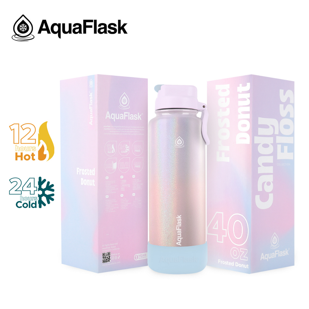 [SUPER SALE] Aqua Flask Candy Floss 22oz/40oz Stainless Steel Water ...