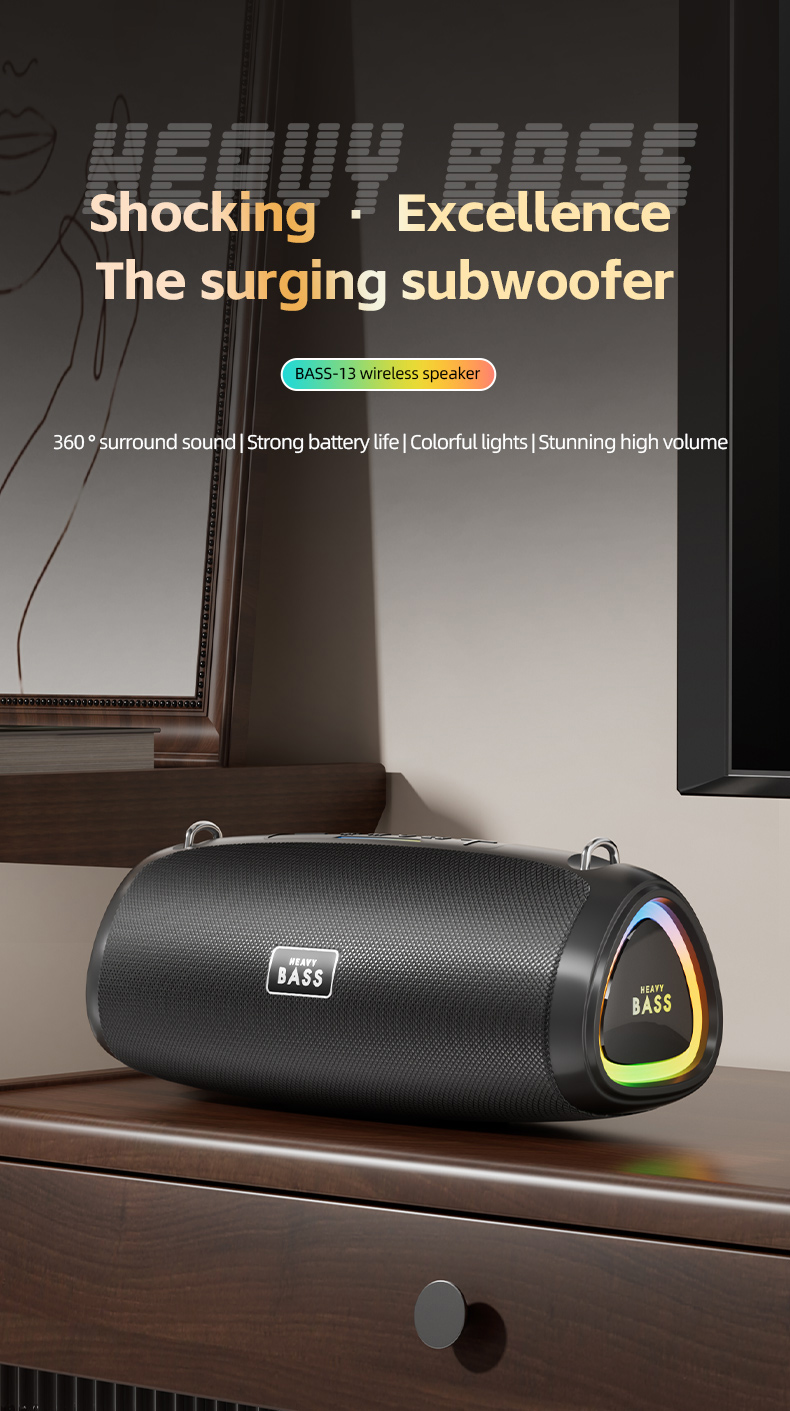 HEAVY BASS-13 TWS V5.3 Powerful Audio with Multiple Playback Mode ...