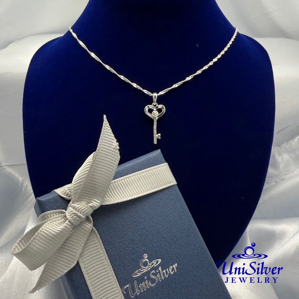 Unisilver 925 Sterling Silver “Key To My Heart” Necklace (NPS215-101018 ...