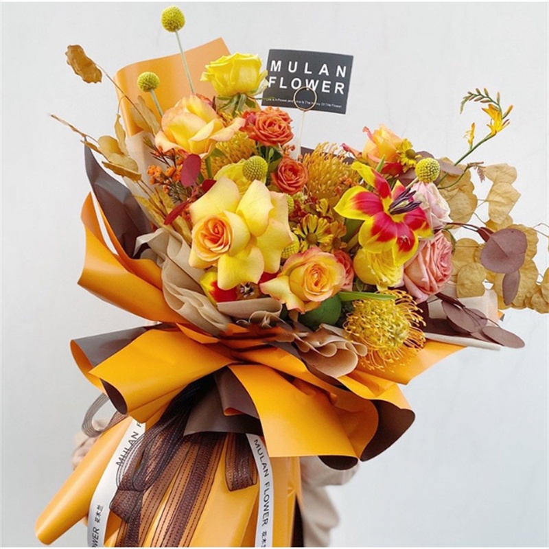 【20pcs】58cm×58cm Two-Sided Colored Bouquet Wrapper Packaging Paper Gift ...