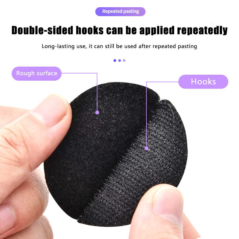 10Pair Velcro Sticker Self-Adhesive Hook And Loop Fastener Tape Double ...