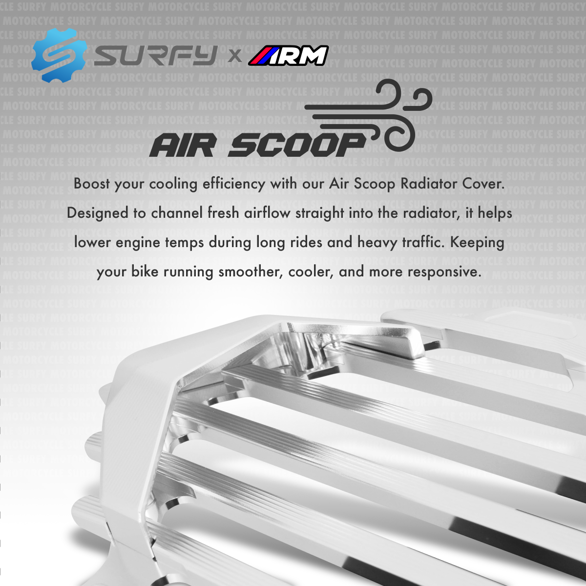 ARM Radiator Cover 6061-T6 Aluminum CNC Heavy-Gauge Airflow Design For ...
