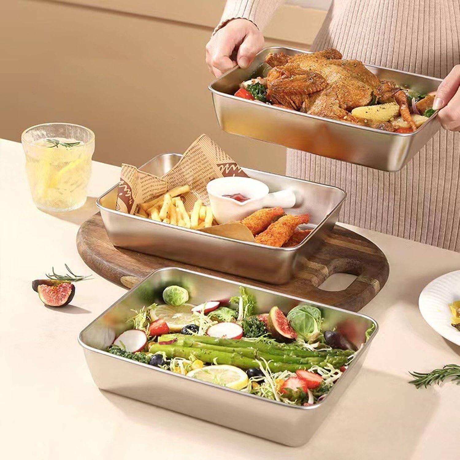 Fresh Keeping Box with Lid Food Tray Food Storage Box Food Container ...