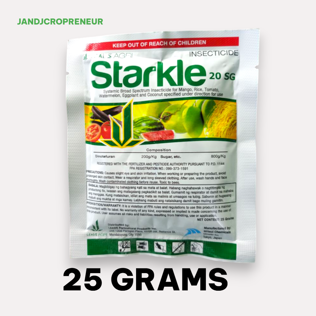 LEADSAGRI STARKLE 20 SG (25 GRAMS) SYSTEMIC INSECTICIDE DINOTEFURAN ...