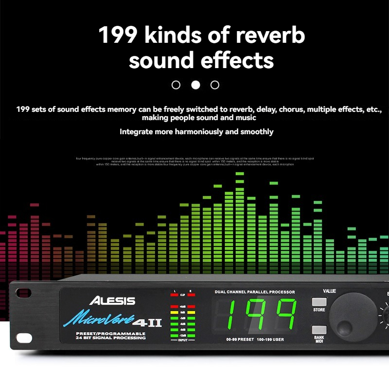 Alesis MicroVerb4 Digital MicroVerb4 and Multi-Effects Processor Audio ...