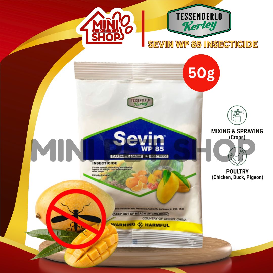 50g Tessenderlo Kerly Sevin WP 85 Carbaryl Insecticide Anti Pest ...