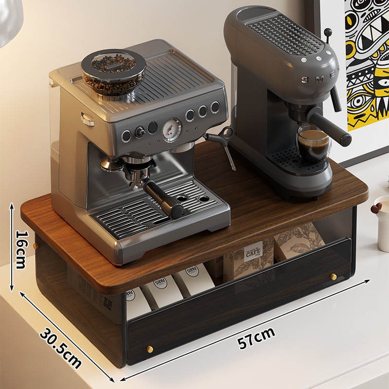 Coffee Machine Storage Rack Coffee Station Organizer Rack With Drawer ...