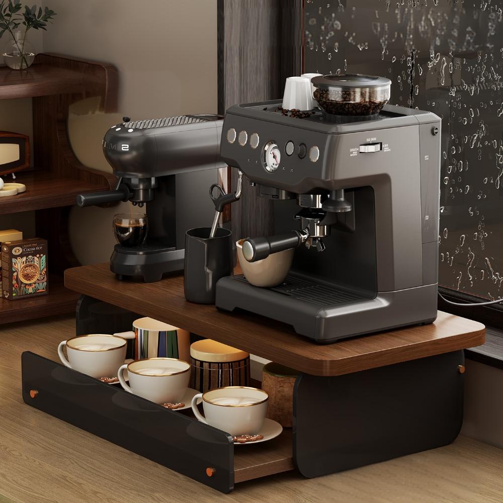 Coffee Machine Storage Rack Coffee Station Organizer Rack With Drawer ...