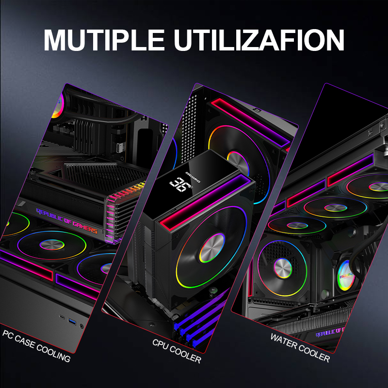 ESGAMING SONIC LIGHT Argb Cpu Fan 5V 3PIN PC Case 4PIN PWM Infinite ...