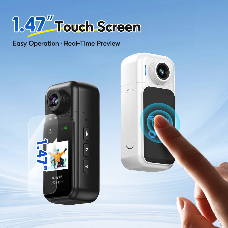 MODOFO Mini Action Camera 1080P Motorcycle Camera POV Recording Cam ...