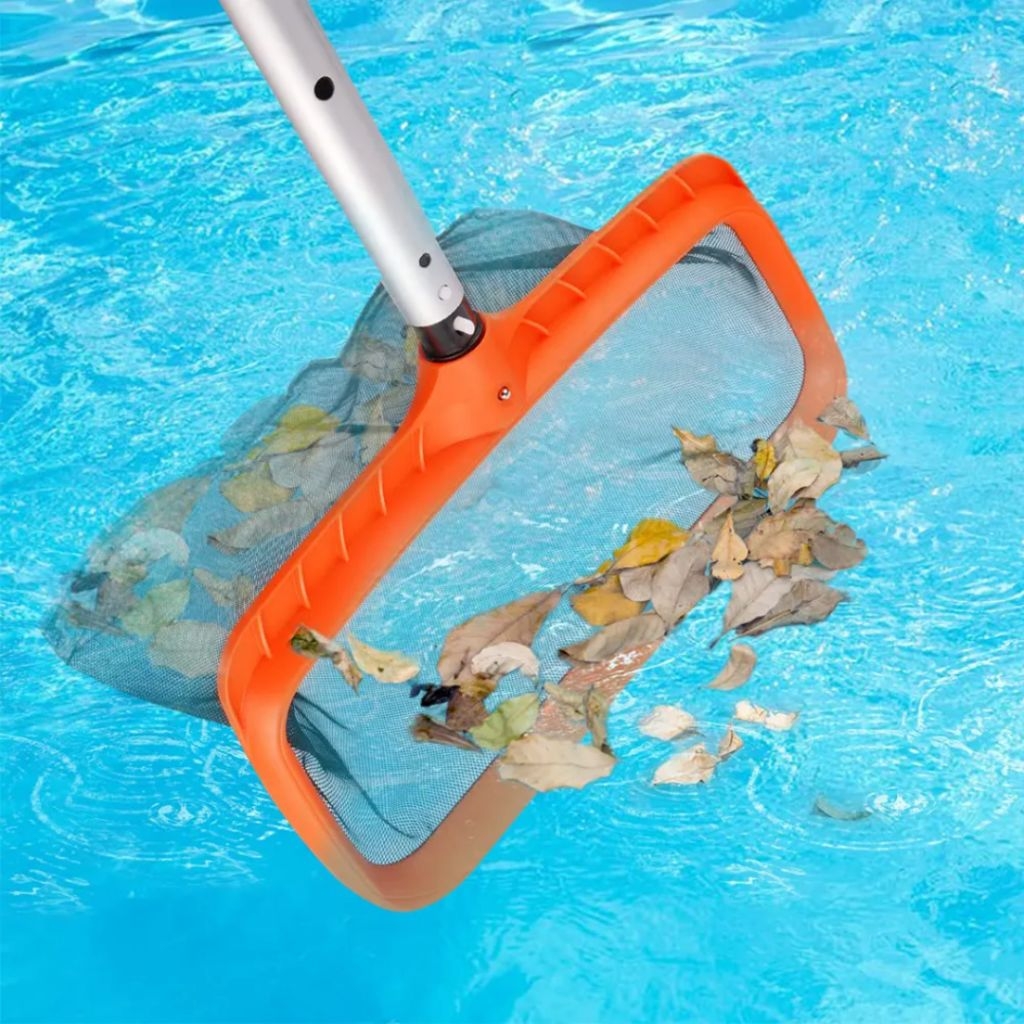 JE Home Fine Mesh Pool Skimmer Leaf Rake Net for Efficient Debris ...