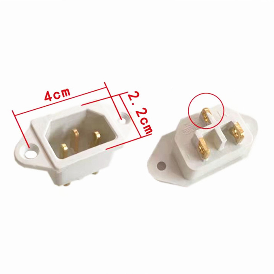 Universal Rice Cooker Parts AC Power Socket 3 Prong 16A Parts 3Pins ...