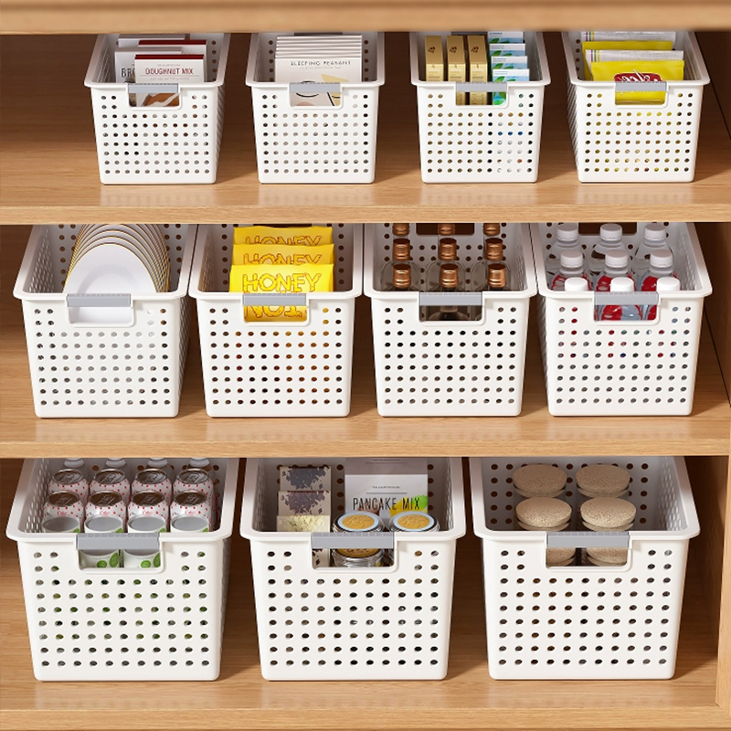 YOICE Household Cabinet Storage Baskets Large Capacity Kitchen Spice ...