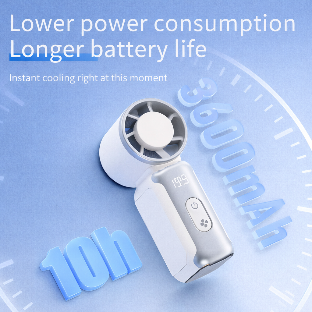 X688 JF157 Turbo Fan 36000mAh Portable Mini Handheld Fan High-Speed ...