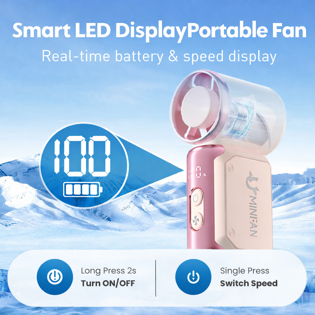 X688 JF157 Turbo Fan 36000mAh Portable Mini Handheld Fan High-Speed ...