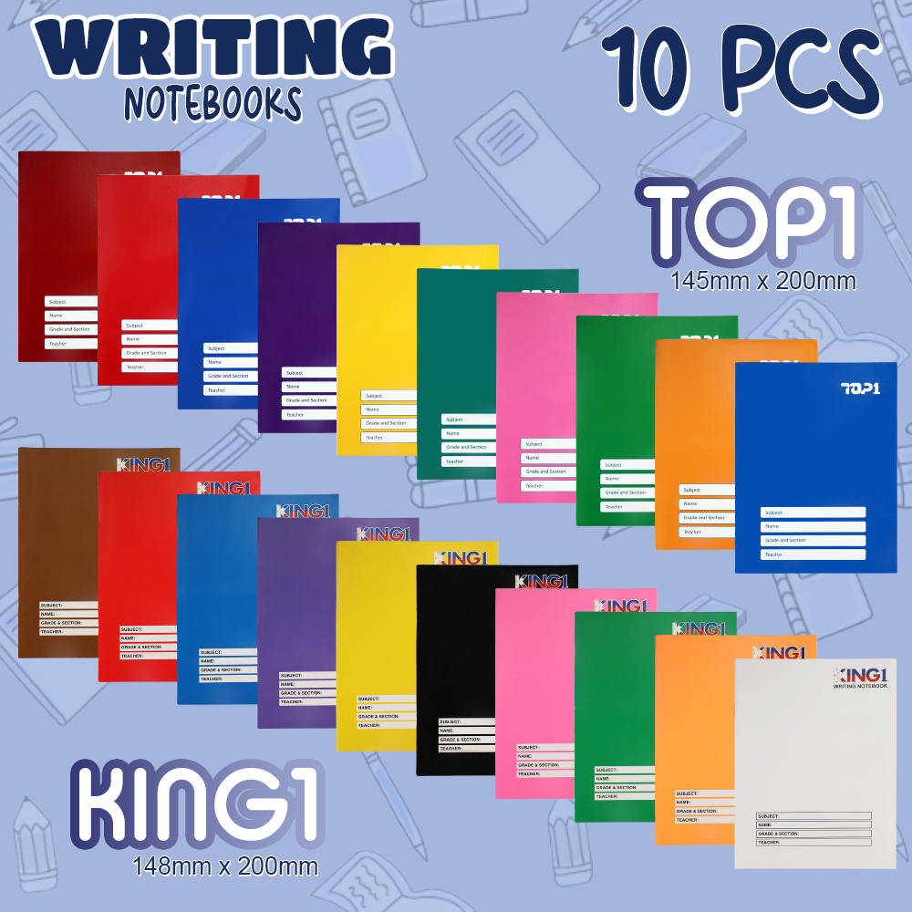 FCI King 1 Spiral Notebook Neon /Writing Notebook Neon / Compo Notebook ...
