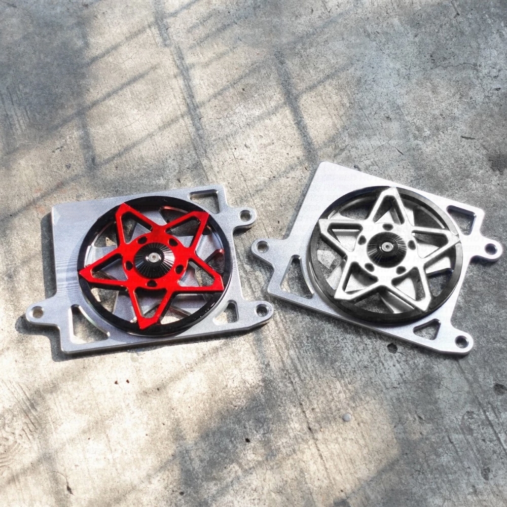 CNC Radiator Cover Spinner Honda Click 125i 150i 3D Star Spinner ...