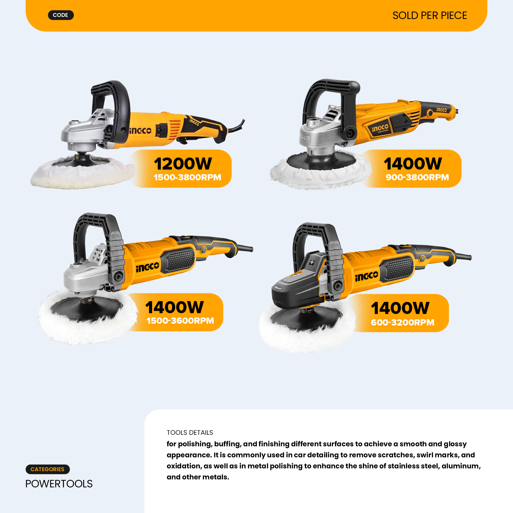 INGCO 1400W 7