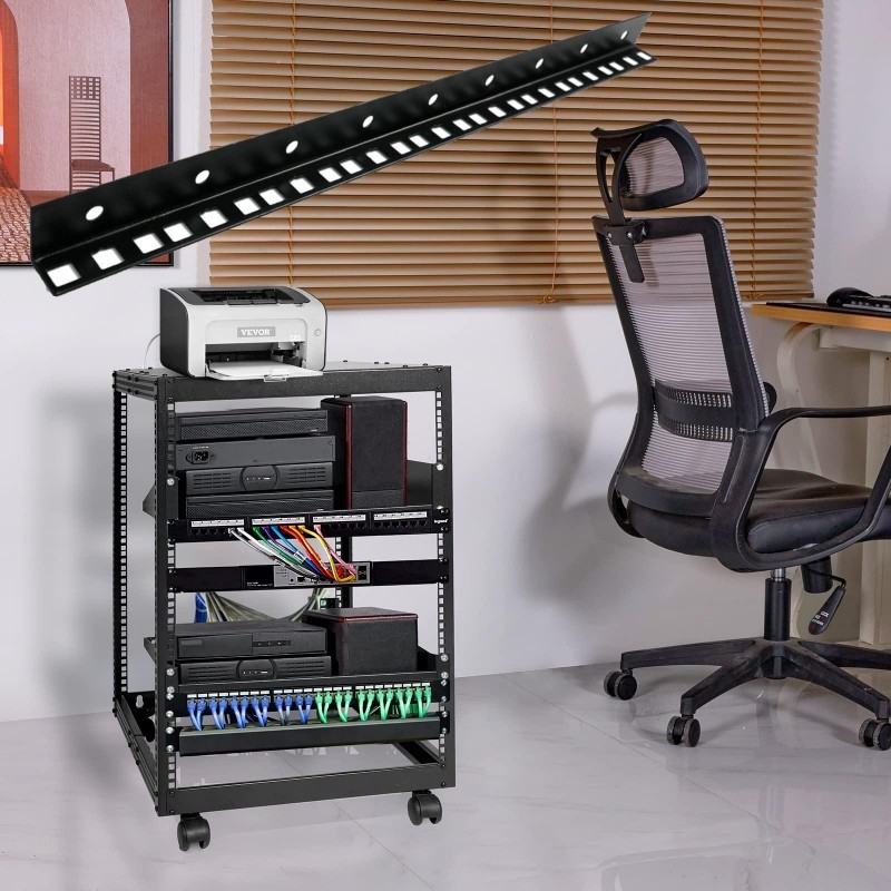 8U/10U/12U Vertical Rack Rail Flight Case Rail Rack U-shaped Fixing ...